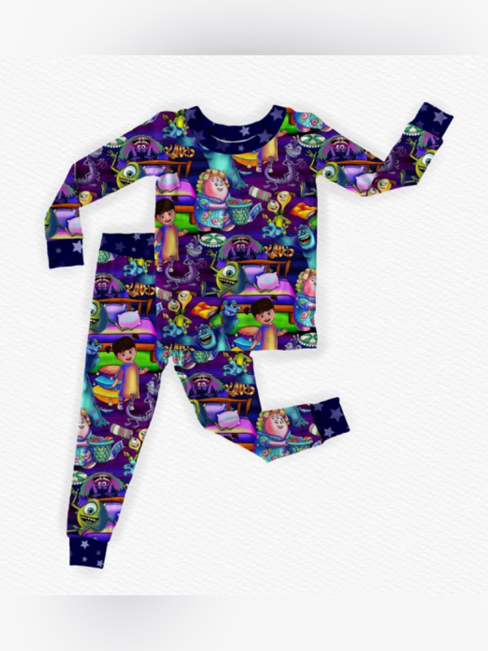 Like New Disney Monster Inc Bamboo 2pc Set